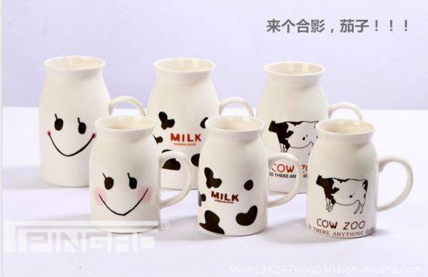 Hình ảnh nguồn hàng Ly Sứ Nhật Bản Hoạt Hình Bò Sữa Dễ Thương giá sỉ quảng châu taobao 1688 trung quốc về TpHCM