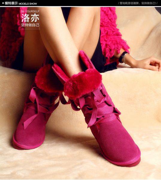 Hình ảnh nguồn hàng Giày Boot Nữ Nhung Dày Dễ Thương giá sỉ quảng châu taobao 1688 trung quốc về TpHCM