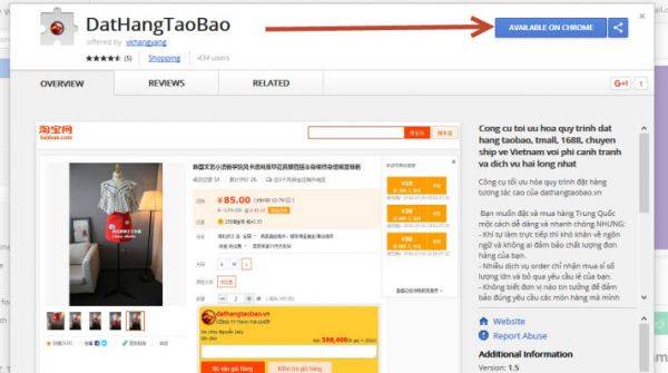 Trang website mua hang taobao hang dau